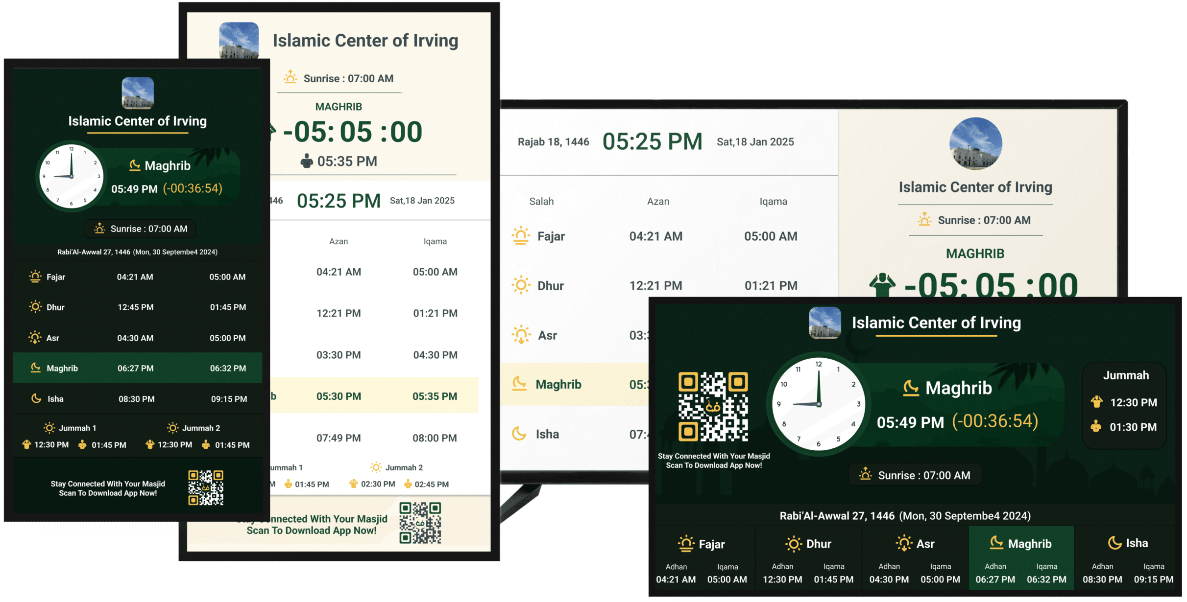 Connect your Masjid TV screen effortlessly with ConnectMazjid– the best free masjid display solution with no extra hardware needed, for your mosque screen