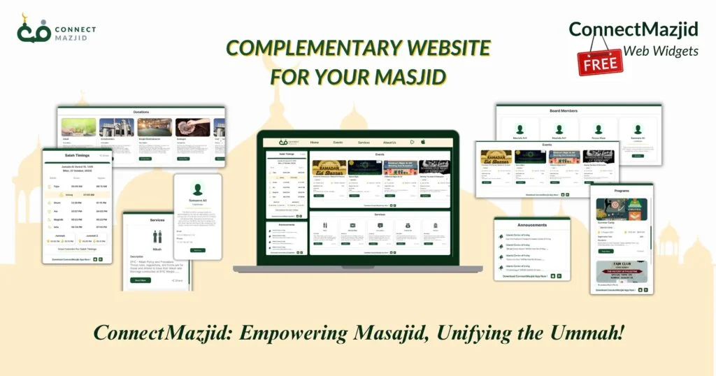 free masjid website solution