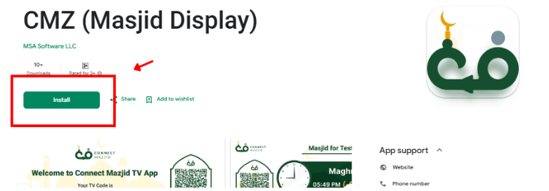 Free and No Additional Hardware Required: Set Up ConnectMazjid TV App for Your Masjid Display