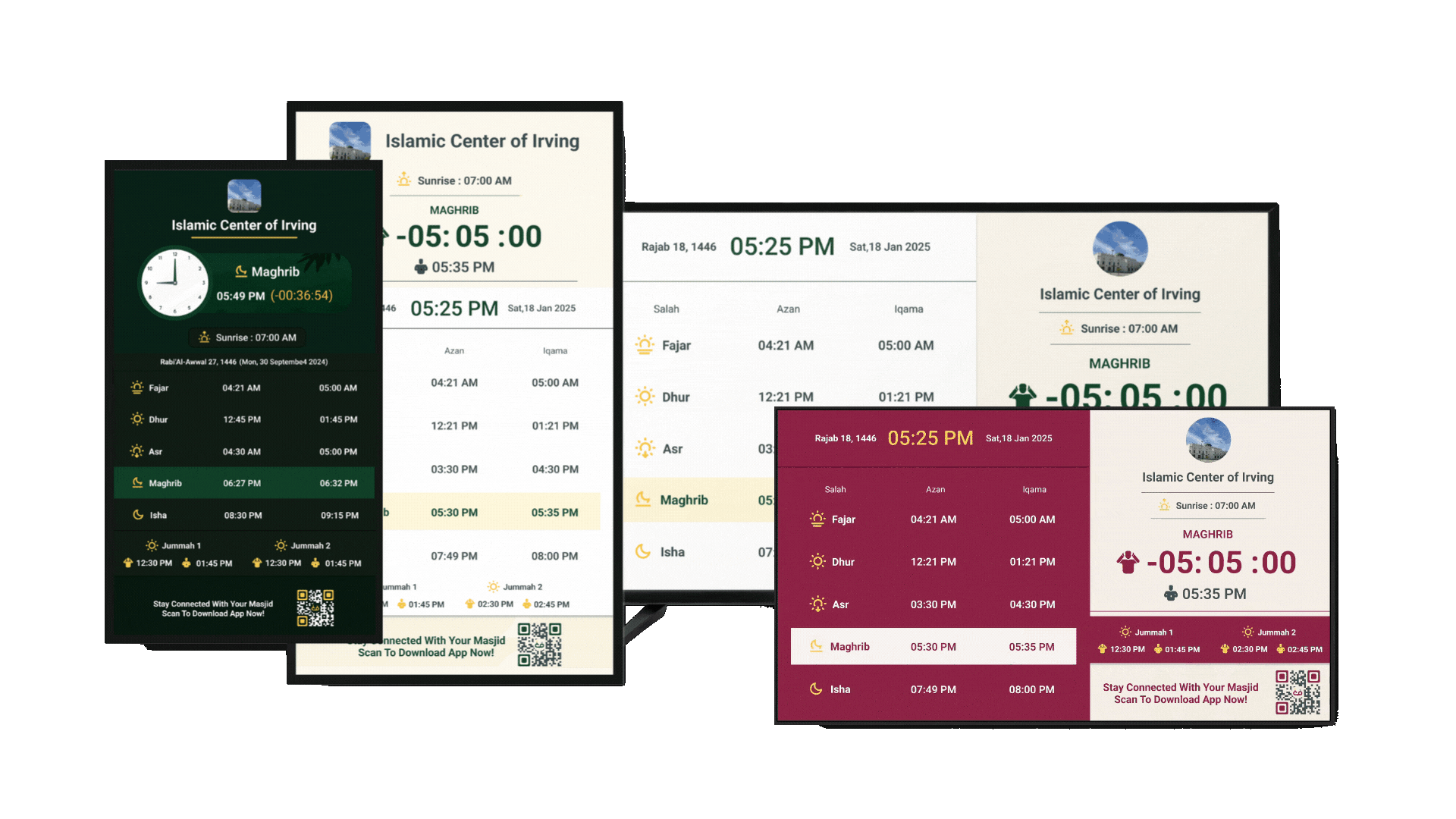 mosque screen, masjid display software