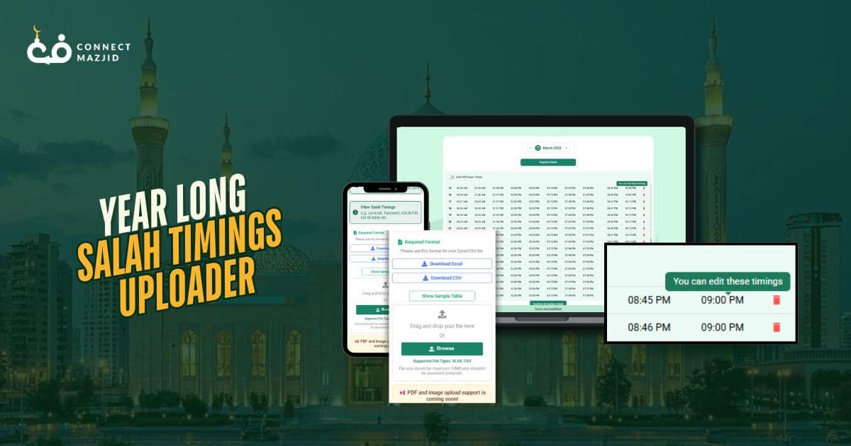 How to Upload a Full-Year Salah Calendar Using ConnectMazjid