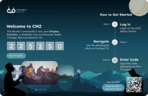 Free and No Additional Hardware Required: Set Up ConnectMazjid TV App for Your Masjid Display