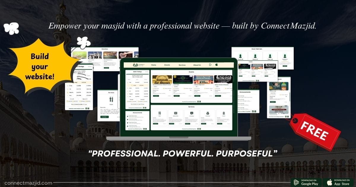 Professional Masjid Website Solutions — Designed to Engage Your Community