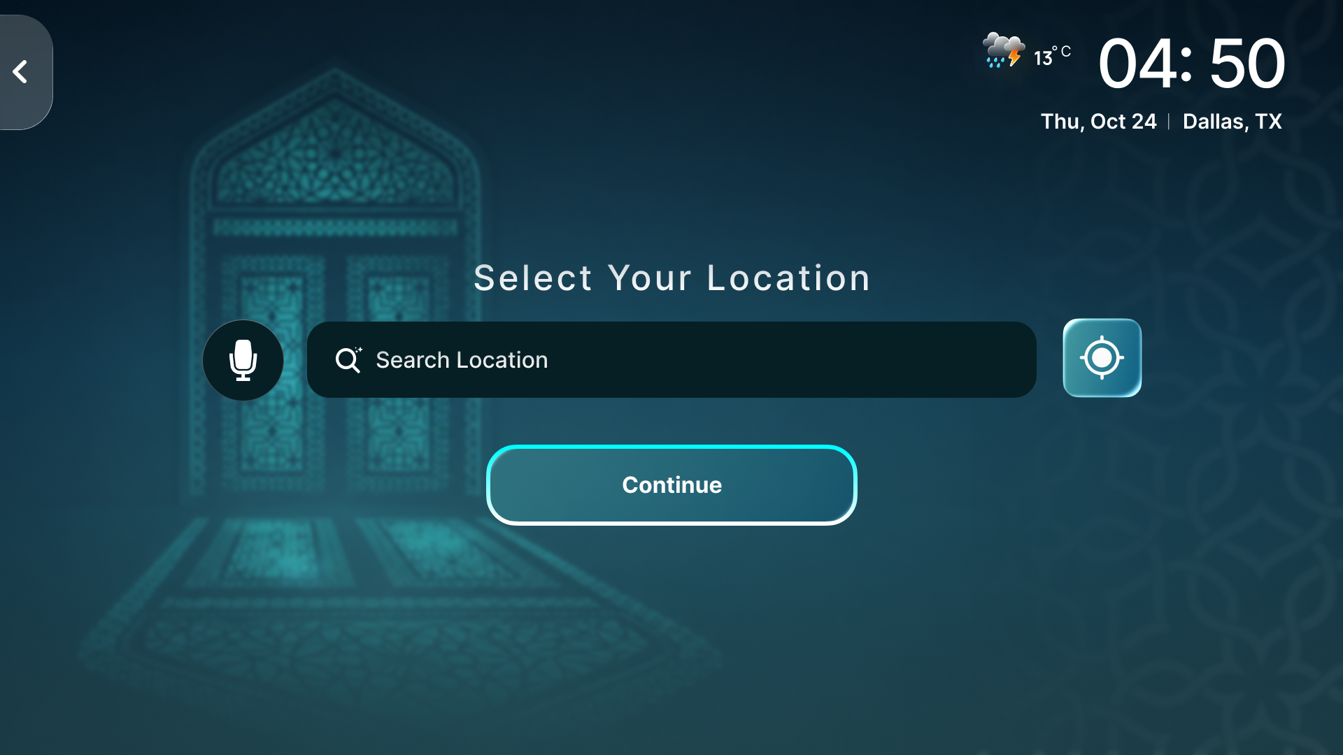 Set your location